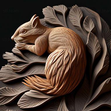 3D model squirrel (STL)